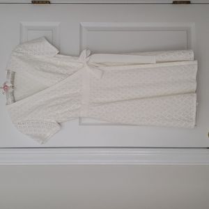 Tommy Hilfiger White Cotton Wrap Dress